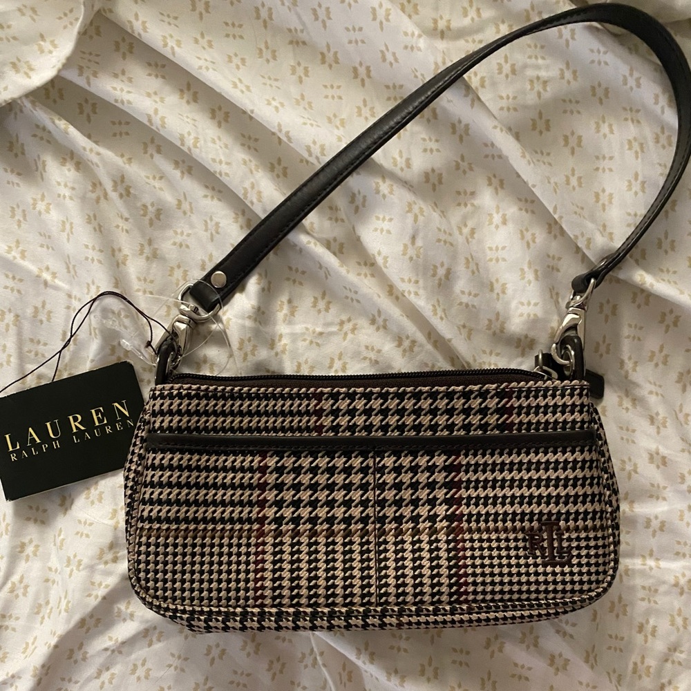 SOLD RALPH LAUREN mini purse - never used-tag is worn tho bag is like brand new